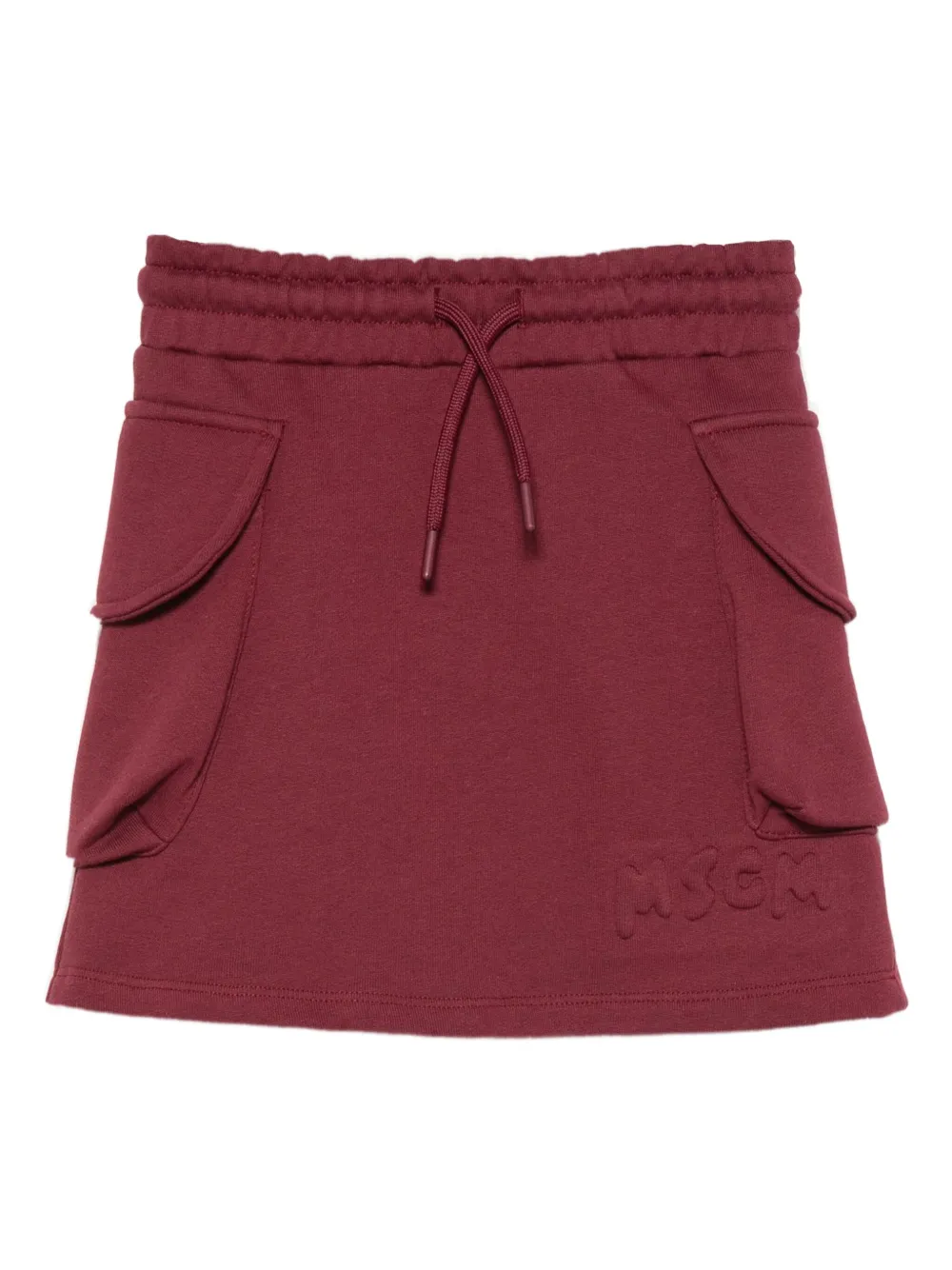Юбка с карманами-клапанами и завязками MSGM Kids, красный
Юбка с карманами-клапанами и завязками MSGM Kids, красный