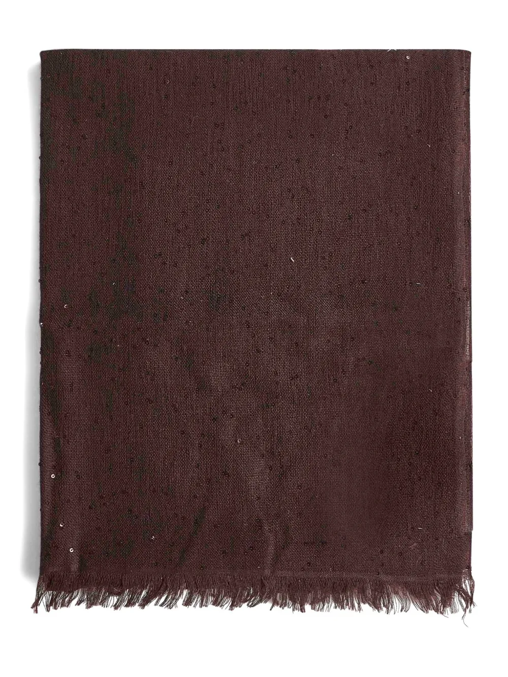 Шарф с бахромой, украшенный пайетками Brunello Cucinelli, красный
Шарф с бахромой, украшенный пайетками Brunello Cucinelli, красный