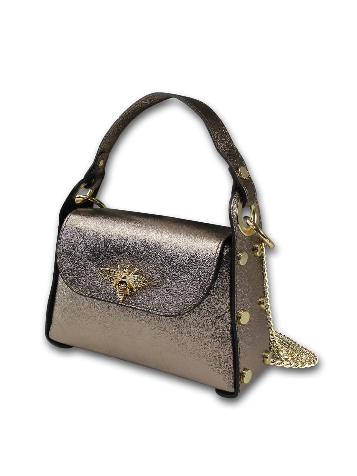 Кожаная сумка через плечо Toscanto, бронзовый металлик, коричневый, примерно 19 см Toscanto
Кожаная сумка через плечо Toscanto, бронзовый металлик, коричневый, примерно 19 см Toscanto