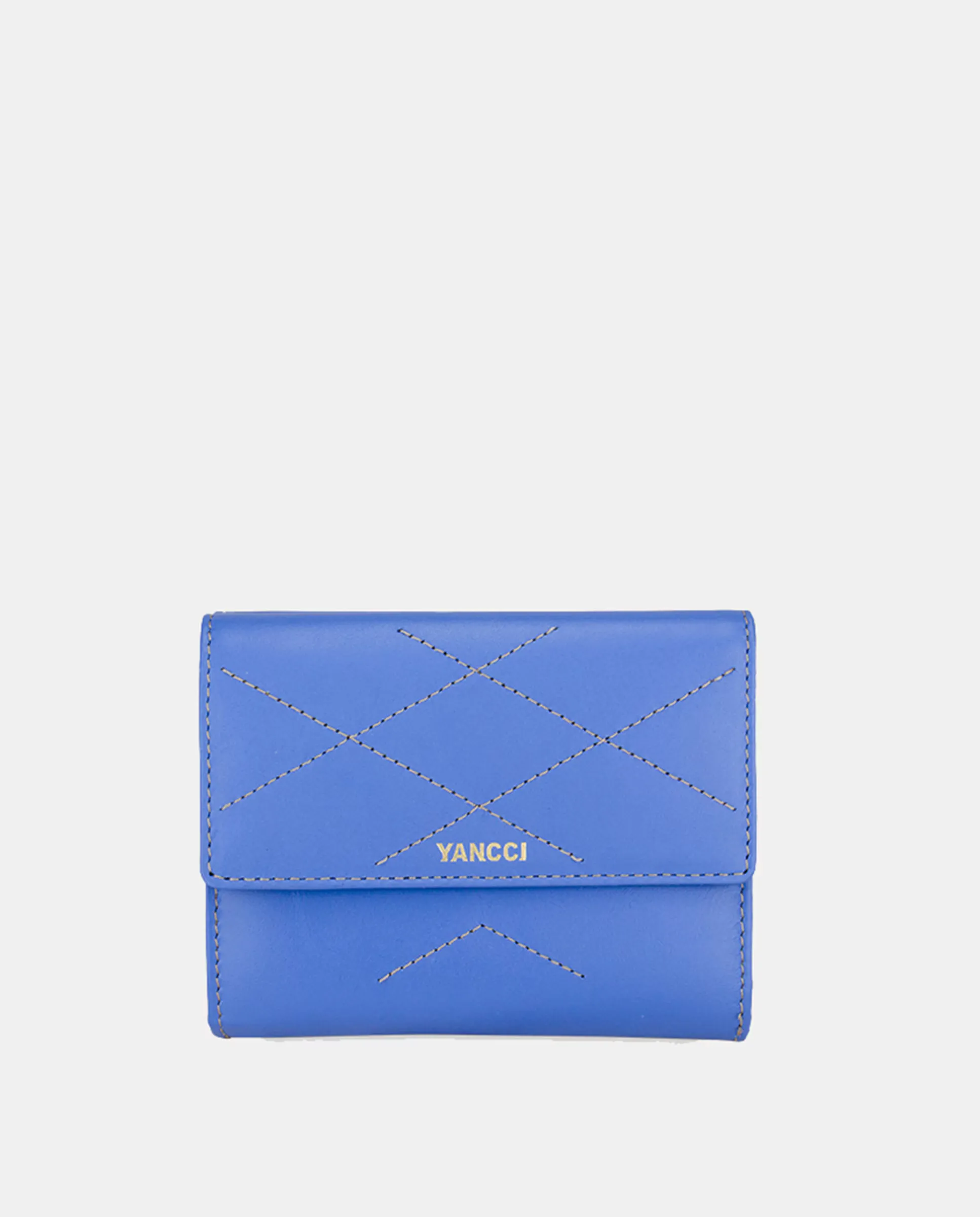 Маленький женский кошелек YANCCI из кожи с ромбовидной строчкой в виде узора, светло-голубой
Маленький женский кошелек YANCCI из кожи с ромбовидной строчкой в виде узора, светло-голубой