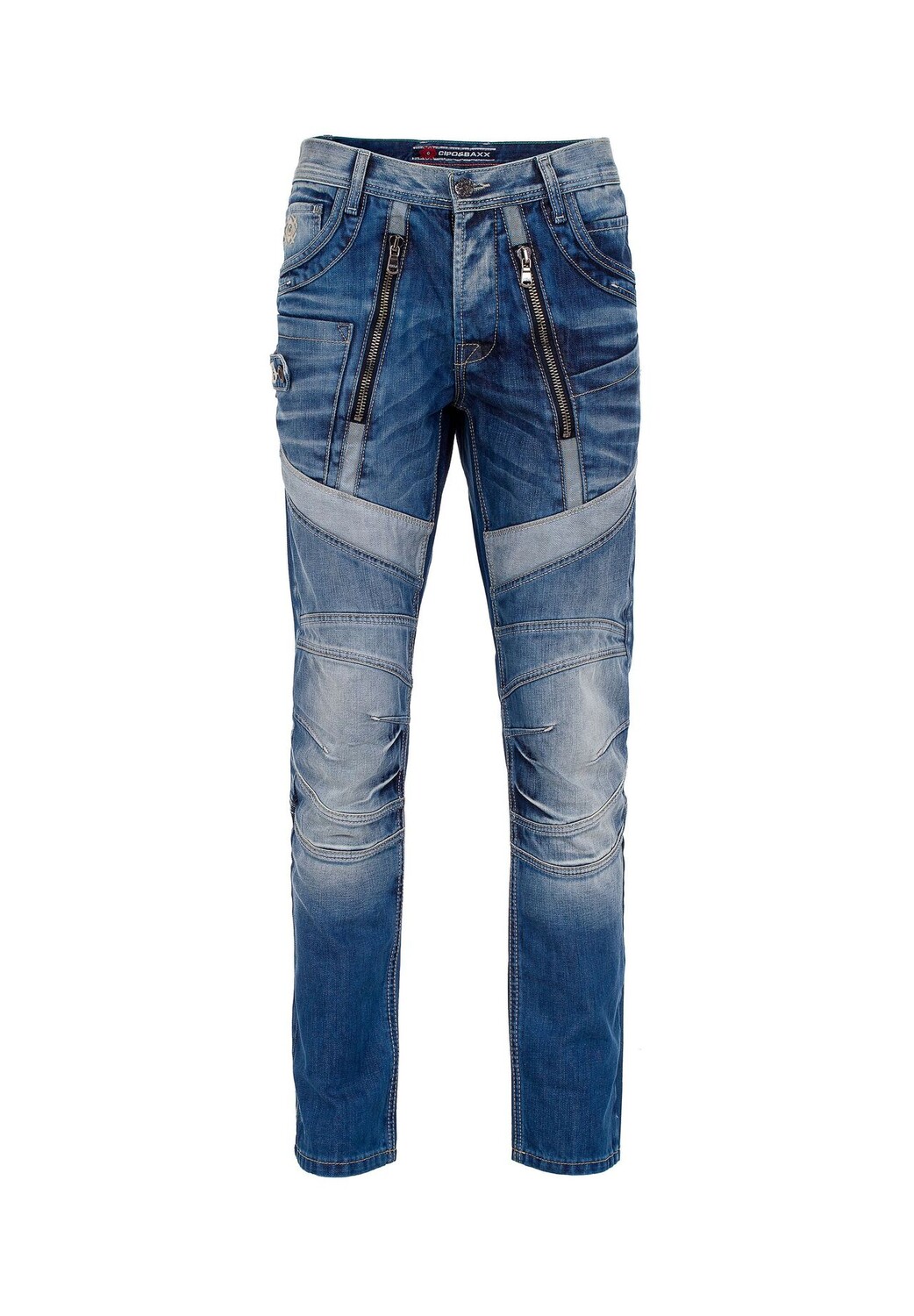 Джинсы с модными декоративными элементами CIPO & BAXX, синий
Джинсы с модными декоративными элементами CIPO & BAXX, синий
