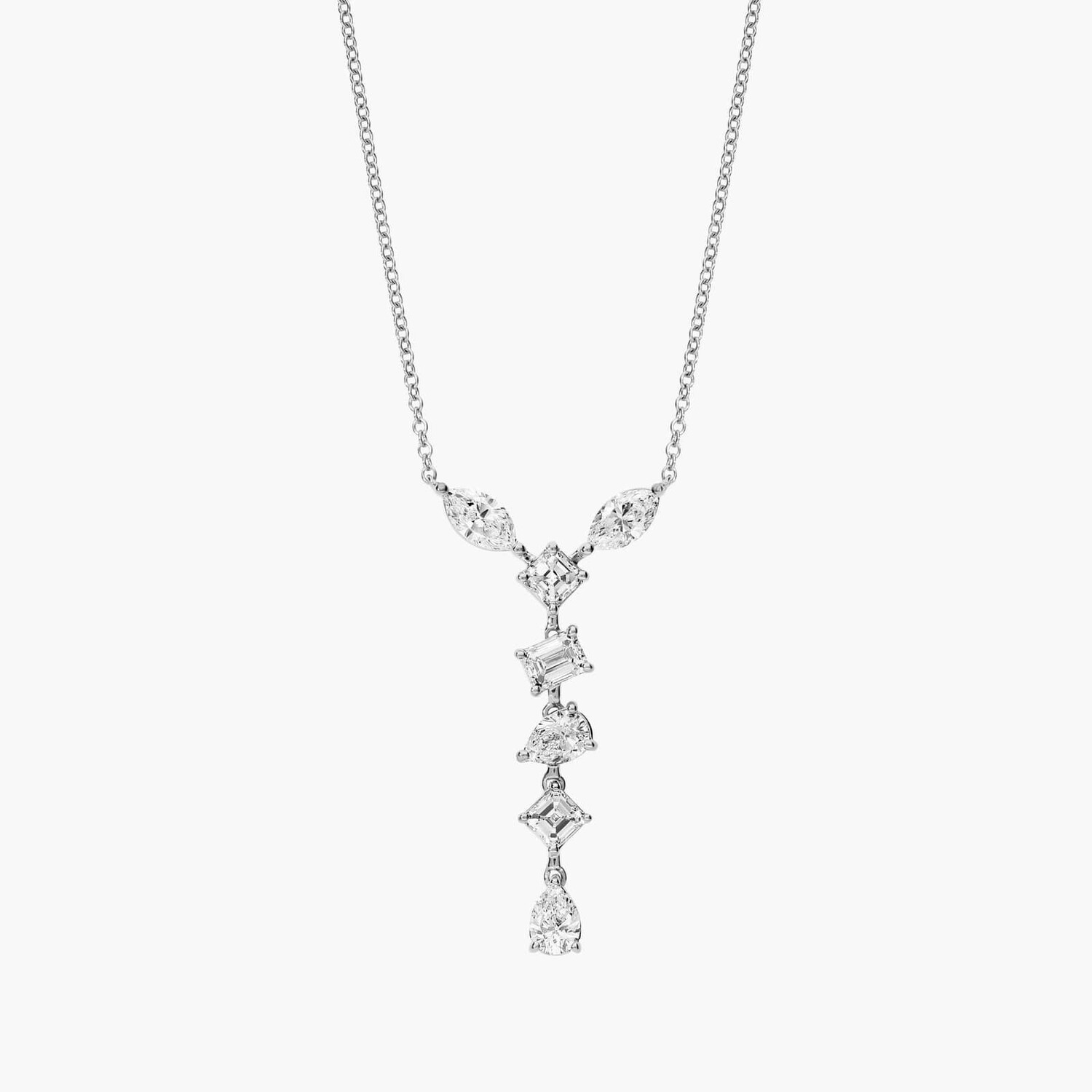 Ожерелье с бриллиантами фантазийной формы из 18-каратного белого золота (1 1/4 карата) Blue Nile
Ожерелье с бриллиантами фантазийной формы из 18-каратного белого золота (1 1/4 карата) Blue Nile