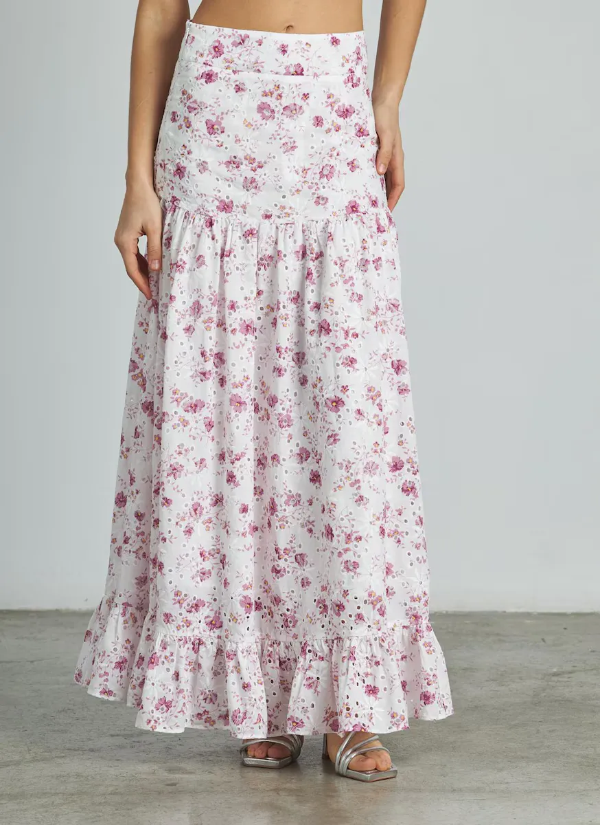 Длинная юбка с принтом и оборками Alma en Pena, розовый
Длинная юбка с принтом и оборками Alma en Pena, розовый