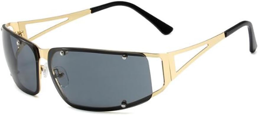 Металлические полые безрамочные солнцезащитные очки Y2K для женщин, солнцезащитные очки-щитки без оправы, прямоугольные солнцезащитные очки Weloveushop, Gold Frame All Gray Flakes
Металлические полые безрамочные солнцезащитные очки Y2K для женщин, солнцезащитные очки-щитки без оправы, прямоугольные солнцезащитные очки Weloveushop, Gold Frame All Gray Flakes