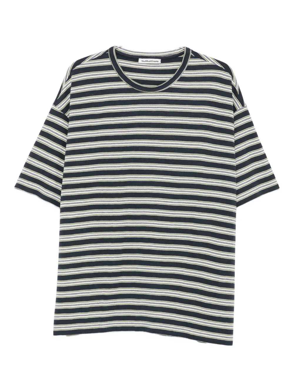 Полосатая хлопковая футболка YMC, зеленый
Полосатая хлопковая футболка YMC, зеленый