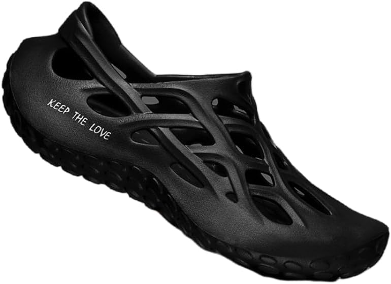 Мужские комфортные спортивные сандалии без застежки - дышащие и противоскользящие, подходят для активного отдыха и вождения, модная пляжная обувь, изготовлена из материала EVA Hoalox, черный
Мужские комфортные спортивные сандалии без застежки - дышащие и противоскользящие, подходят для активного отдыха и вождения, модная пляжная обувь, изготовлена из материала EVA Hoalox, черный