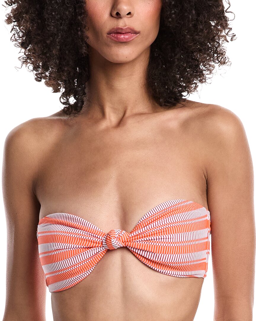Топ от бикини Milly Stripe Knot Bandeau, оранжевый
Топ от бикини Milly Stripe Knot Bandeau, оранжевый