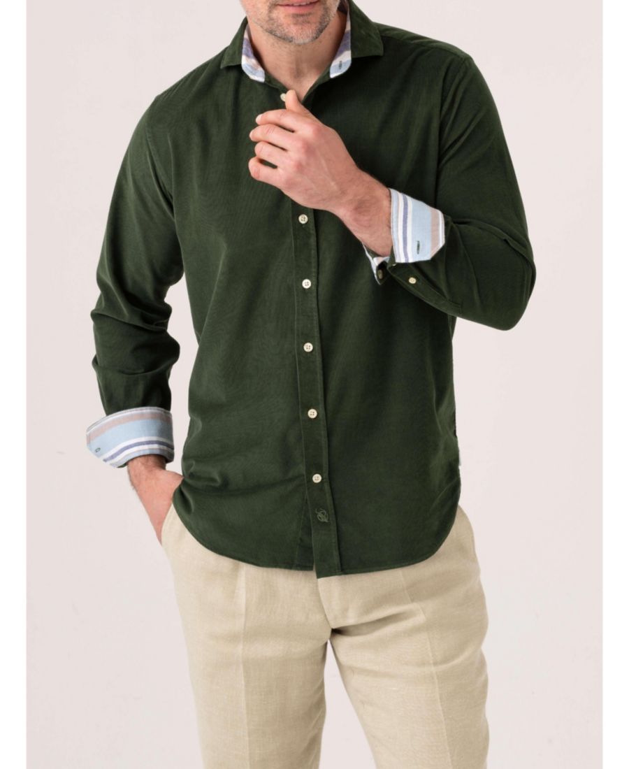 Мужская вельветовая рубашка с длинным рукавом Koy Clothing, Pine green
Мужская вельветовая рубашка с длинным рукавом Koy Clothing, Pine green