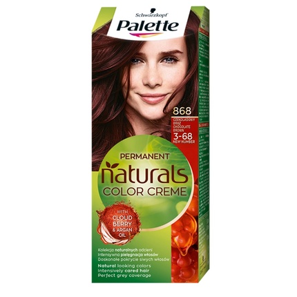 Крем-краска для волос Permanent Naturals Color с малиной, облепихой и аргановым маслом 868 3-68 шоколадно-коричневый Palette
Крем-краска для волос Permanent Naturals Color с малиной, облепихой и аргановым маслом 868 3-68 шоколадно-коричневый Palette