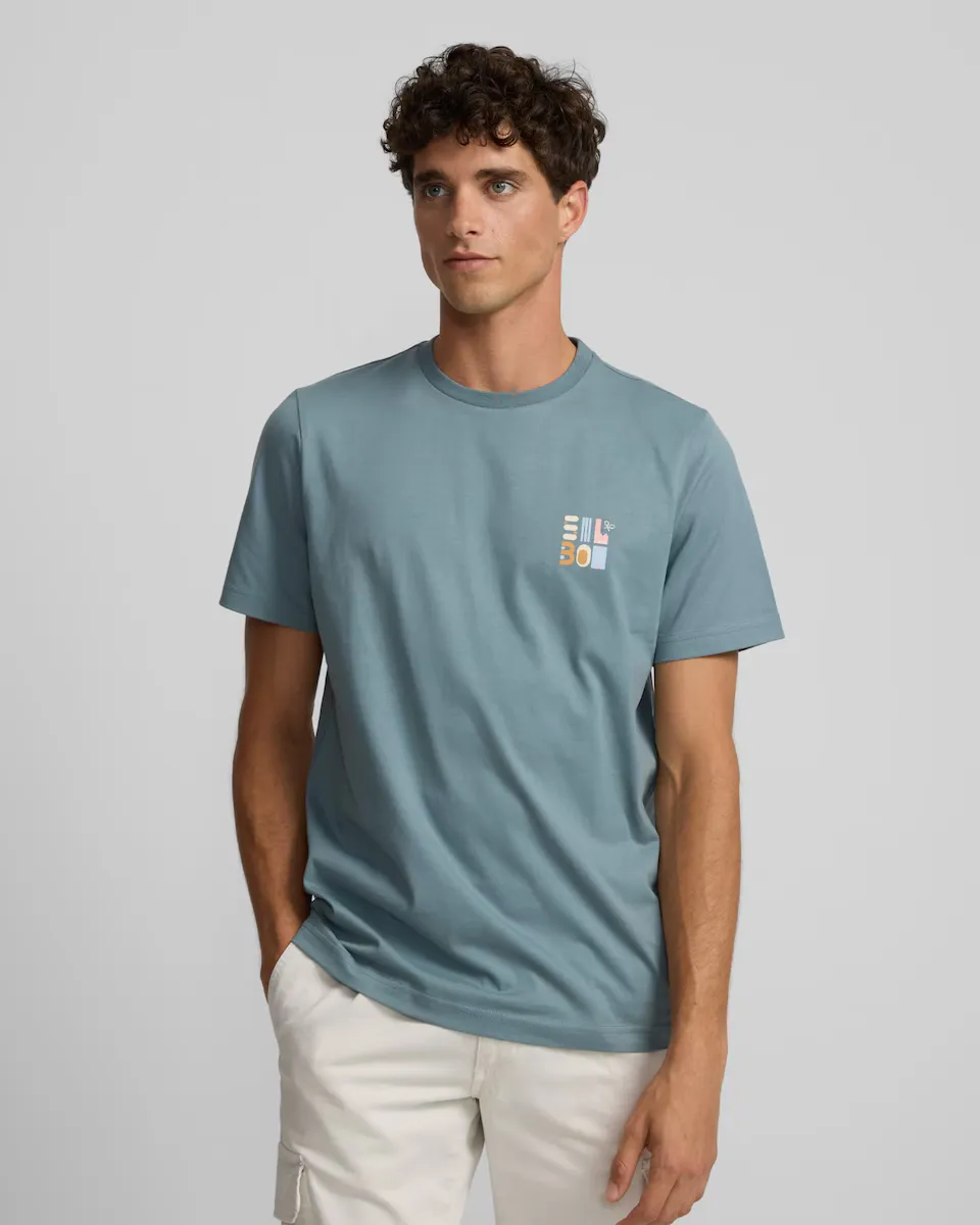 Мужская футболка с геометрическим принтом petrol Silbon, синий
Мужская футболка с геометрическим принтом petrol Silbon, синий