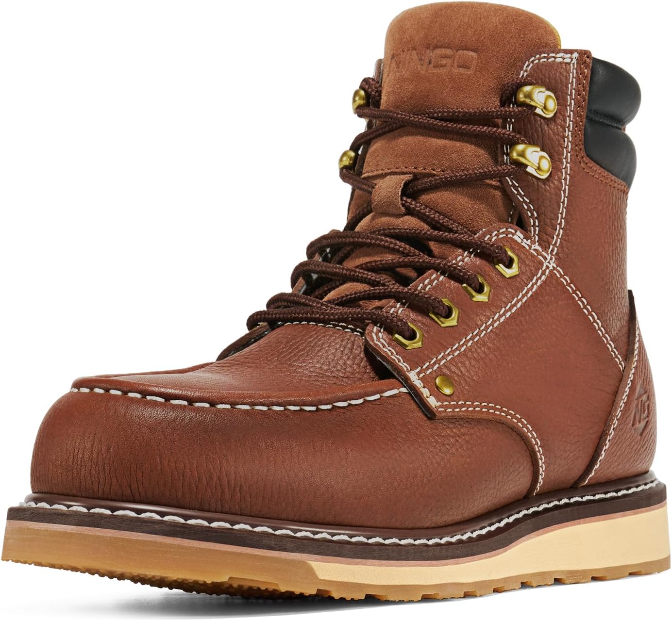 Ботинки NINGO для мужчин с металлическим/мягким носком, 15 см водонепроницаемые мужские ботинки с клиновидным носком, светло-коричневый
Ботинки NINGO для мужчин с металлическим/мягким носком, 15 см водонепроницаемые мужские ботинки с клиновидным носком, светло-коричневый