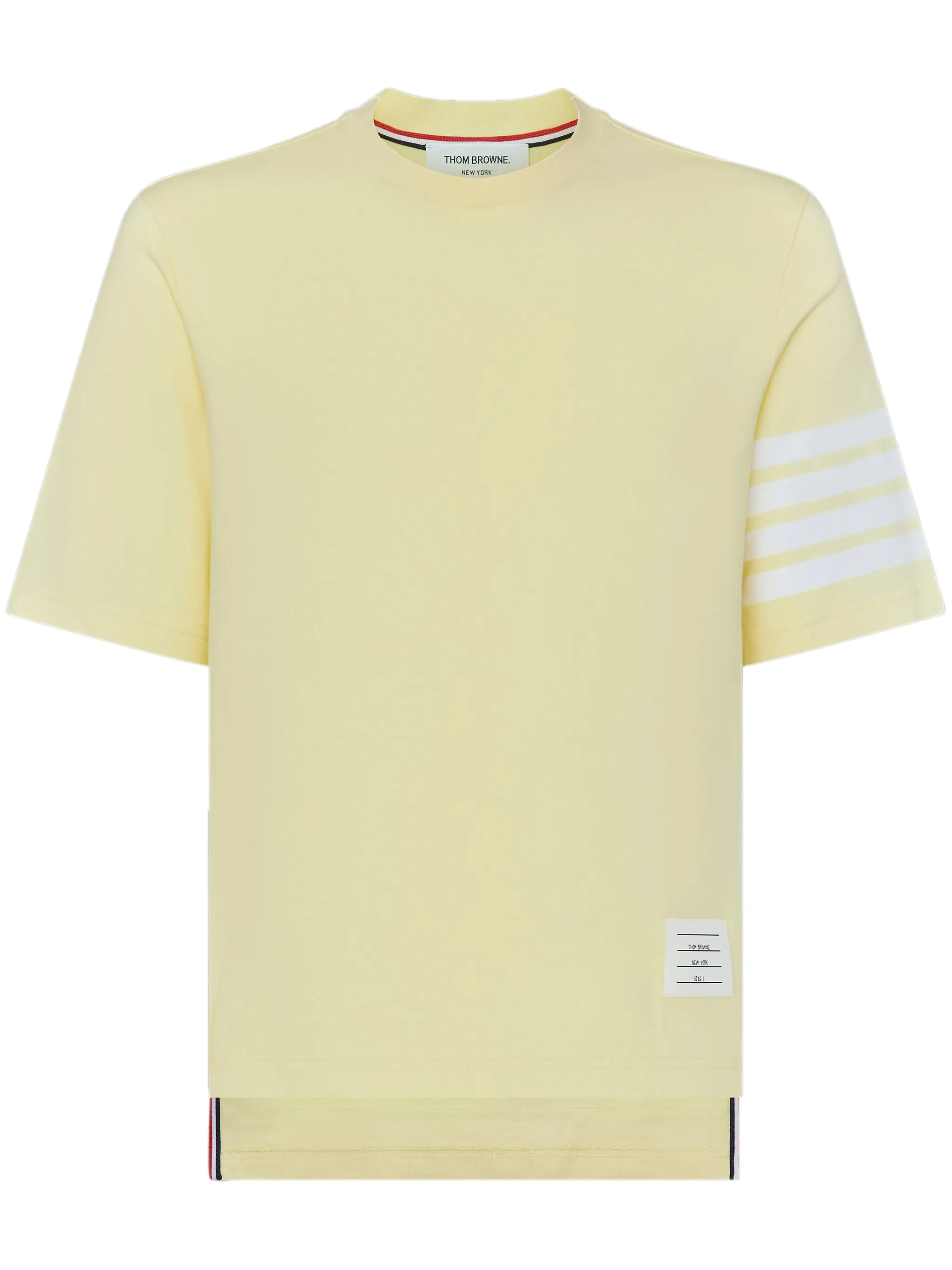 Футболка с короткими рукавами и полосками 4-Bar Thom Browne, желтый
Футболка с короткими рукавами и полосками 4-Bar Thom Browne, желтый