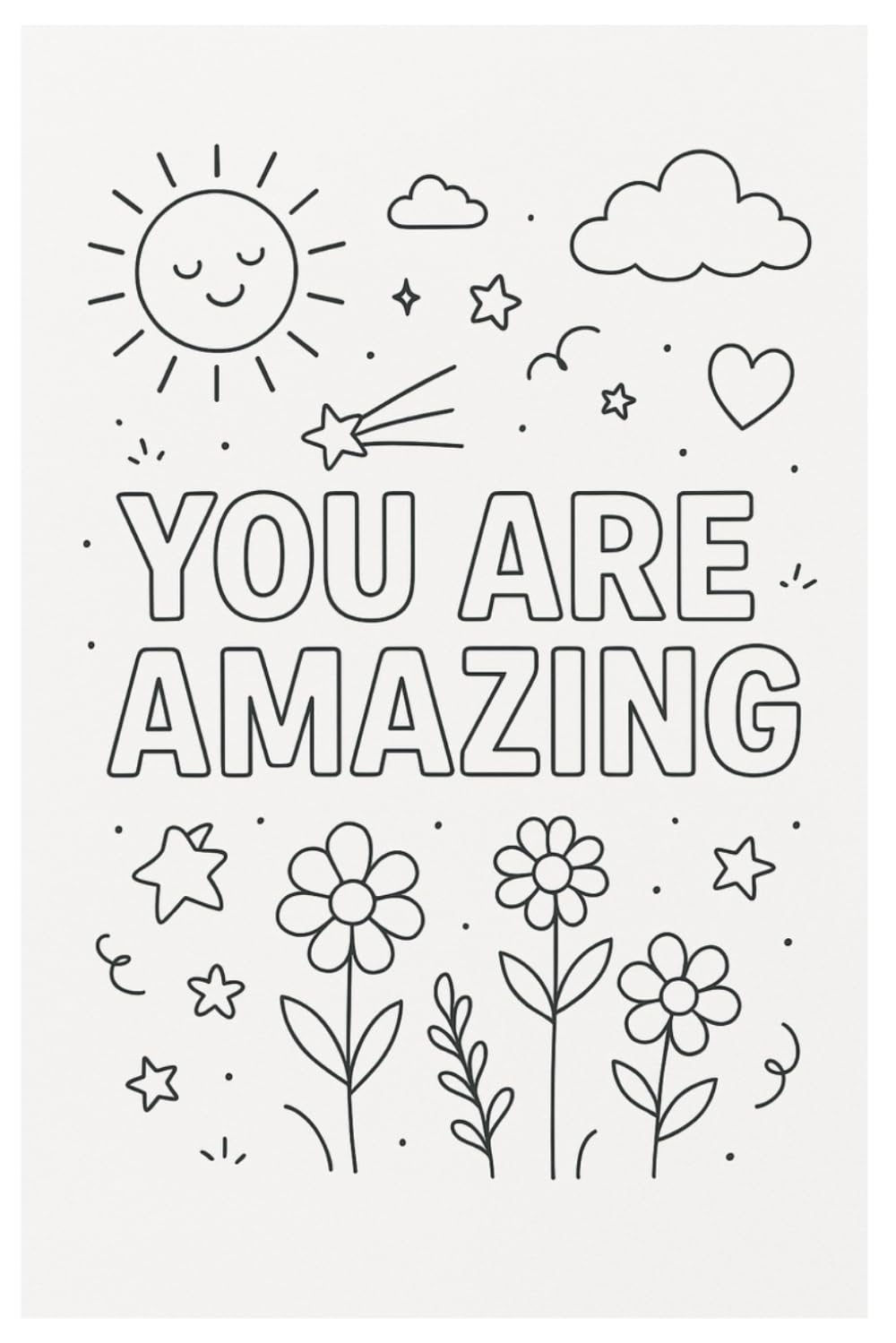 You Are Amazing Inspirational Coloring Book for Kids Teens & Adults: Motivational Quotes & Wholesome Designs to Relax, Reflect & Grow (Independently published)
You Are Amazing Inspirational Coloring Book for Kids Teens & Adults: Motivational Quotes & Wholesome Designs to Relax, Reflect & Grow (Independently published)