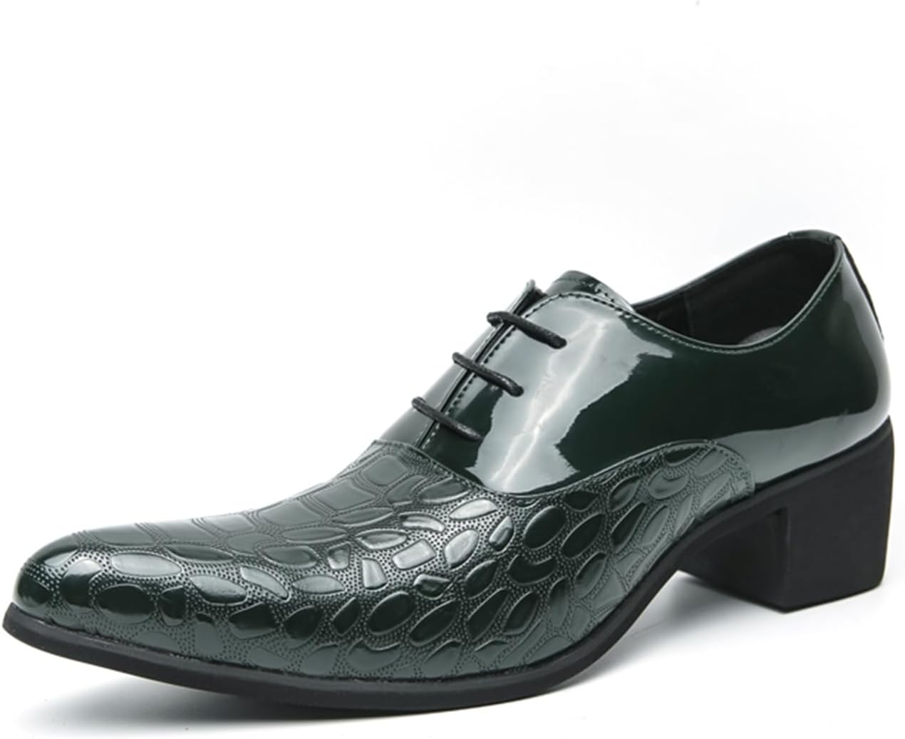 Мужские дерби-оксфорды с заостренным носком из лакированной кожи, классические с шнуровкой, низкие с твердой подошвой и высоким каблуком, модные туфли на выпуск, для бизнеса, свадеб и торжеств Abborora, зеленый
Мужские дерби-оксфорды с заостренным носком из лакированной кожи, классические с шнуровкой, низкие с твердой подошвой и высоким каблуком, модные туфли на выпуск, для бизнеса, свадеб и торжеств Abborora, зеленый