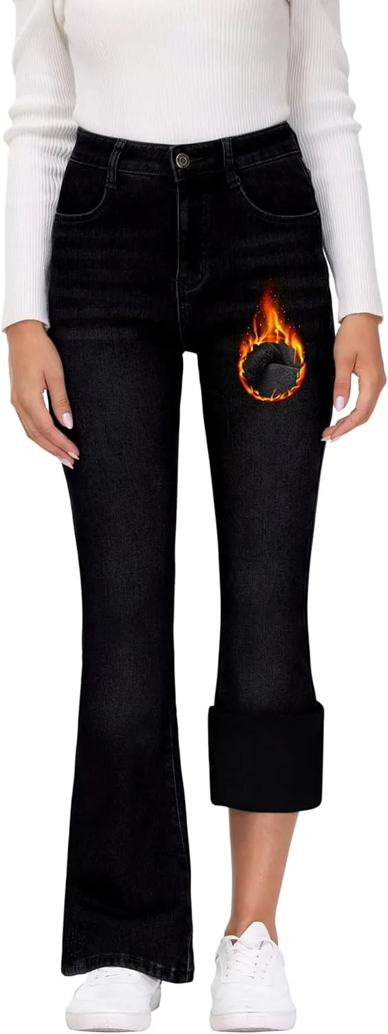 Женские джинсы KDF Flare High Waisted Bell Bottom с подкладкой из флиса
Женские джинсы KDF Flare High Waisted Bell Bottom с подкладкой из флиса