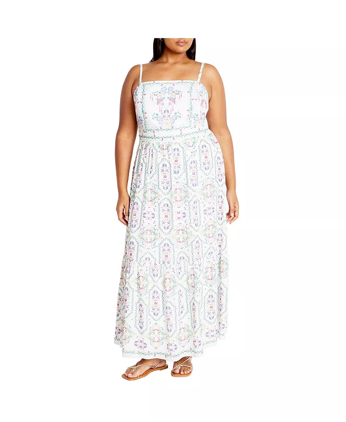 Платье макси с принтом Molly больших размеров CITY CHIC, белый
Платье макси с принтом Molly больших размеров CITY CHIC, белый