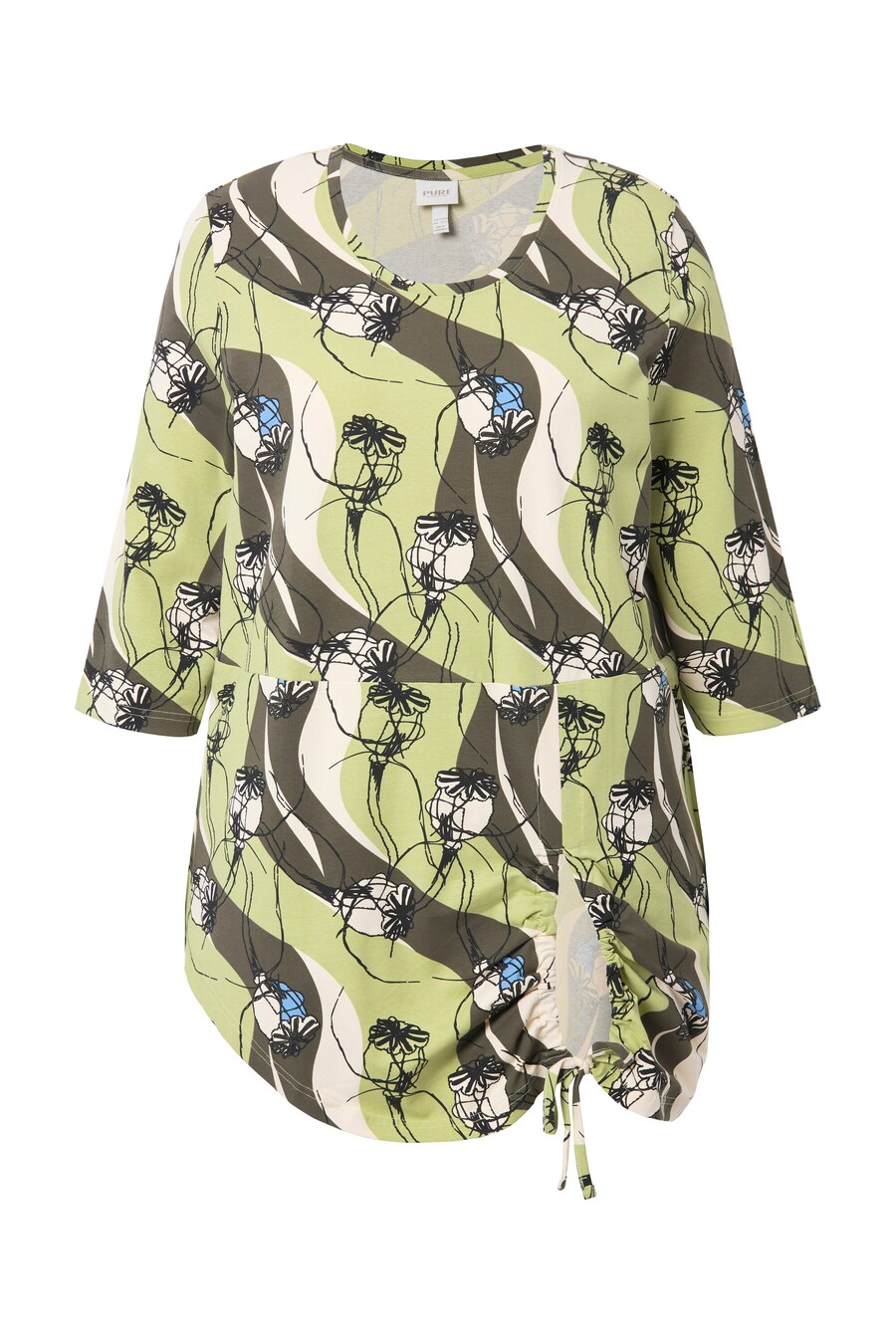 Рубашка Ulla Popken, хаки/пастельно-зеленый
Рубашка Ulla Popken, хаки/пастельно-зеленый