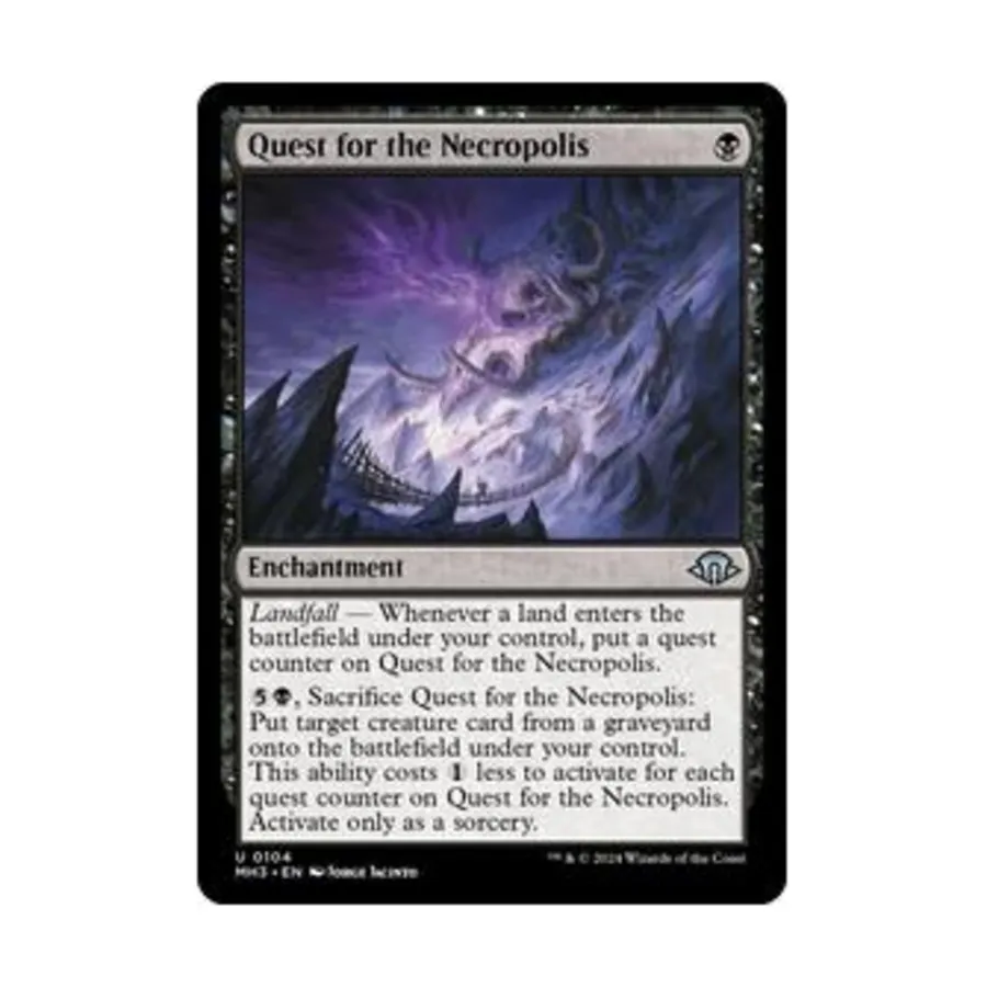 CCG Поиски Некрополя (U), MTG - Modern Horizons 3
CCG Поиски Некрополя (U), MTG - Modern Horizons 3