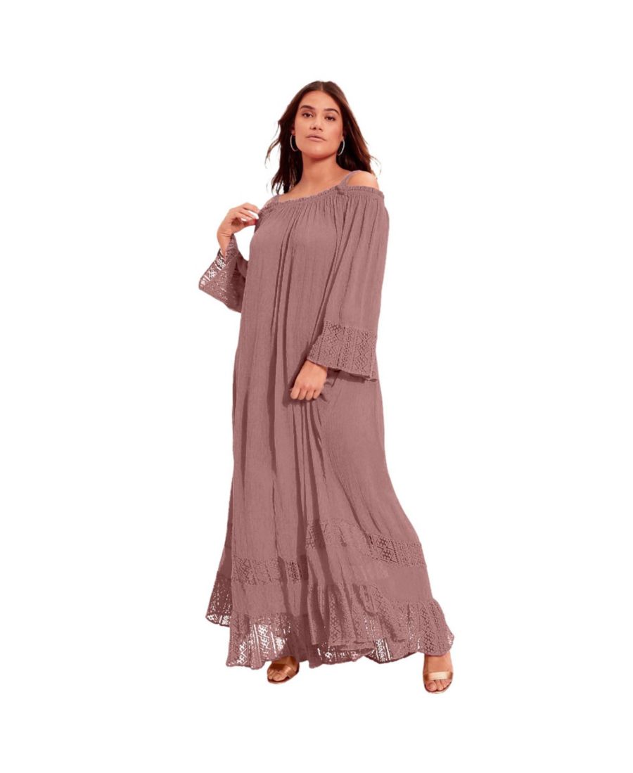 Женское длинное платье June + Vie с открытыми плечами June & Vie, Ash rose
Женское длинное платье June + Vie с открытыми плечами June & Vie, Ash rose