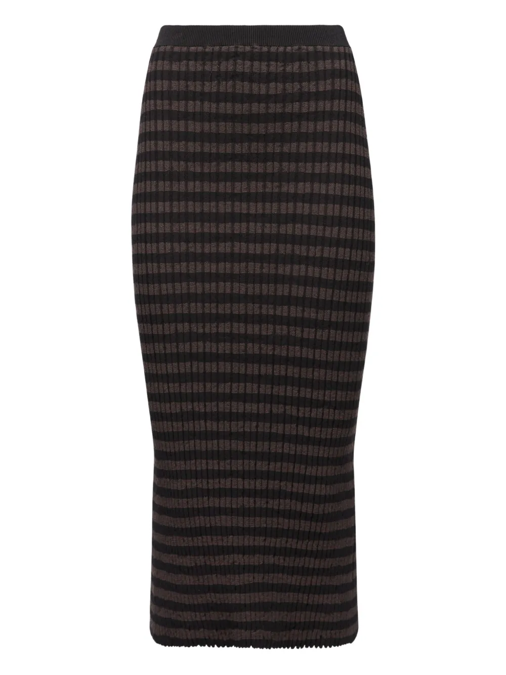 Полосатая юбка миди в рубчик MM6 Maison Margiela, коричневый
Полосатая юбка миди в рубчик MM6 Maison Margiela, коричневый
