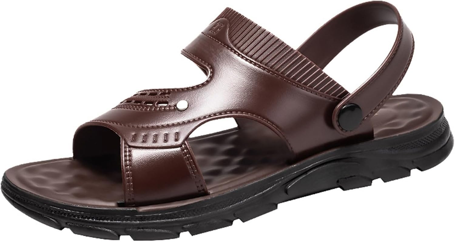 Мужские сандалии из кожи для активного отдыха, повседневные, с открытым носком, легкие для прогулок на улице и на пляже, противоскользящие, дышащие, для походов и пляжного отдыха Generic, коричневый
Мужские сандалии из кожи для активного отдыха, повседневные, с открытым носком, легкие для прогулок на улице и на пляже, противоскользящие, дышащие, для походов и пляжного отдыха Generic, коричневый