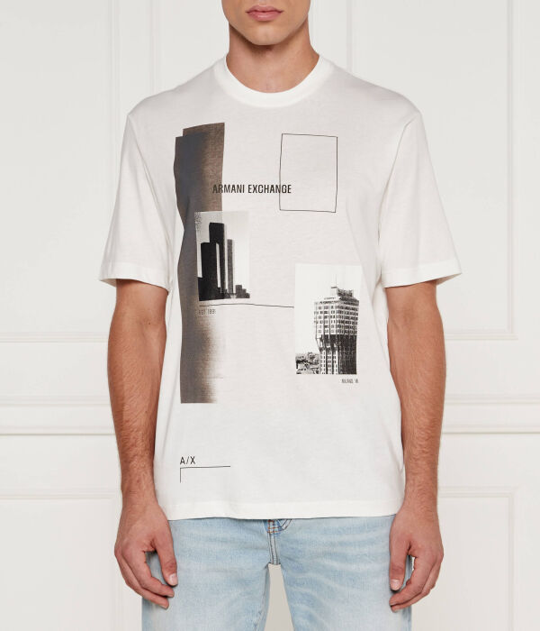 Футболка Armani Exchange Regular Fit с принтом, белый / серо-коричневый
Футболка Armani Exchange Regular Fit с принтом, белый / серо-коричневый