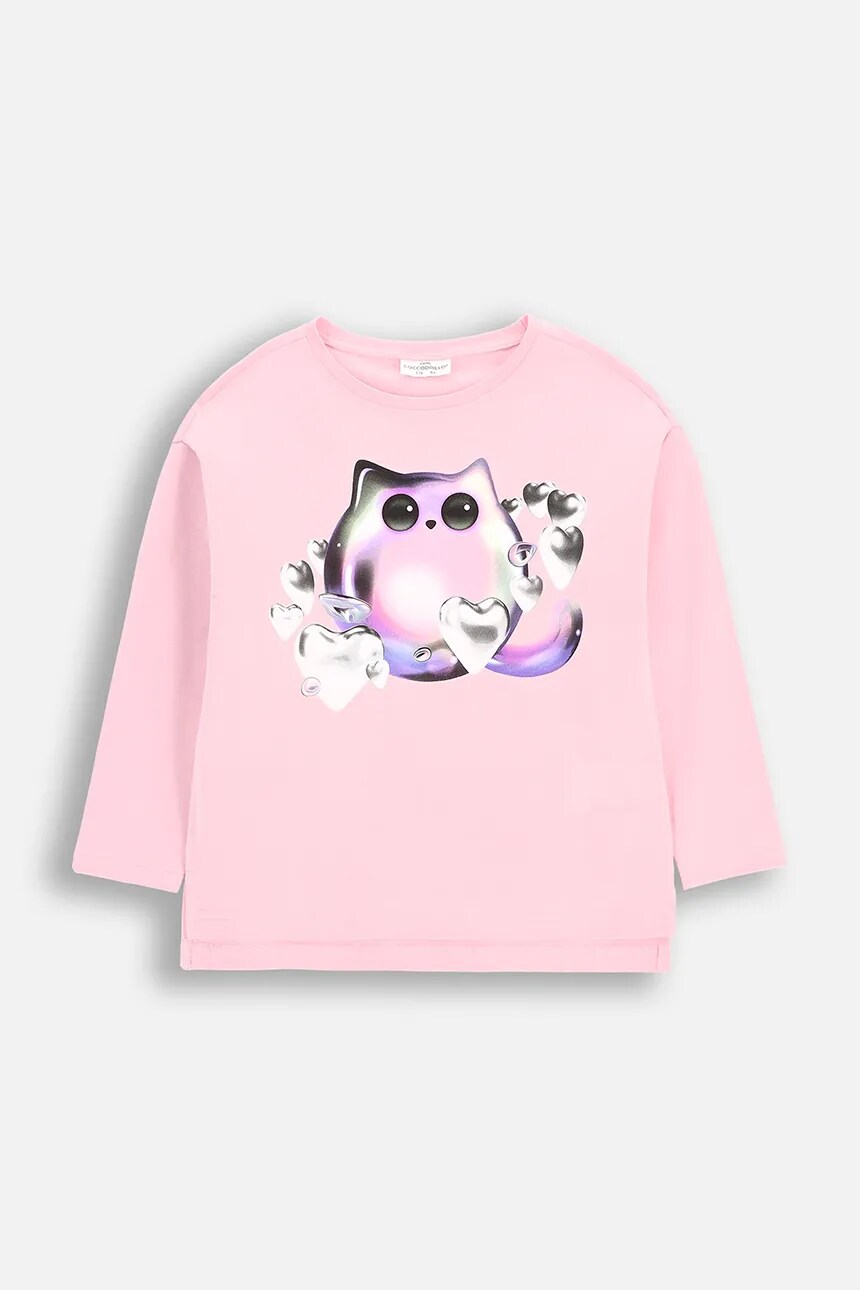 Детский лонгслив Coccodrillo, розовый 
Детский лонгслив Coccodrillo, розовый