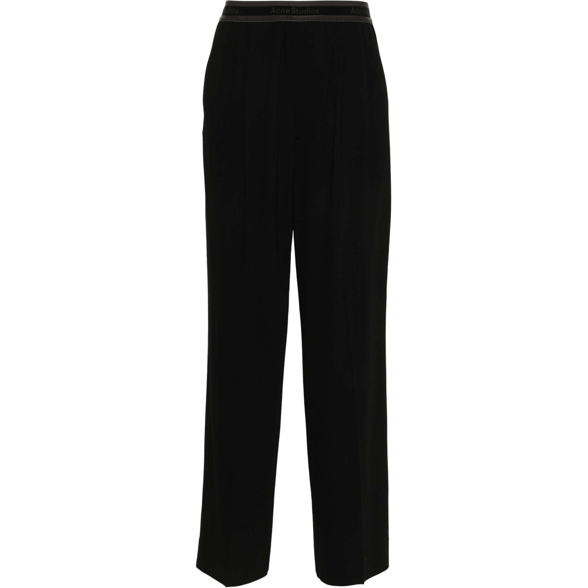 Брюки с логотипом Acne Studios, черные 
Брюки с логотипом Acne Studios, черные