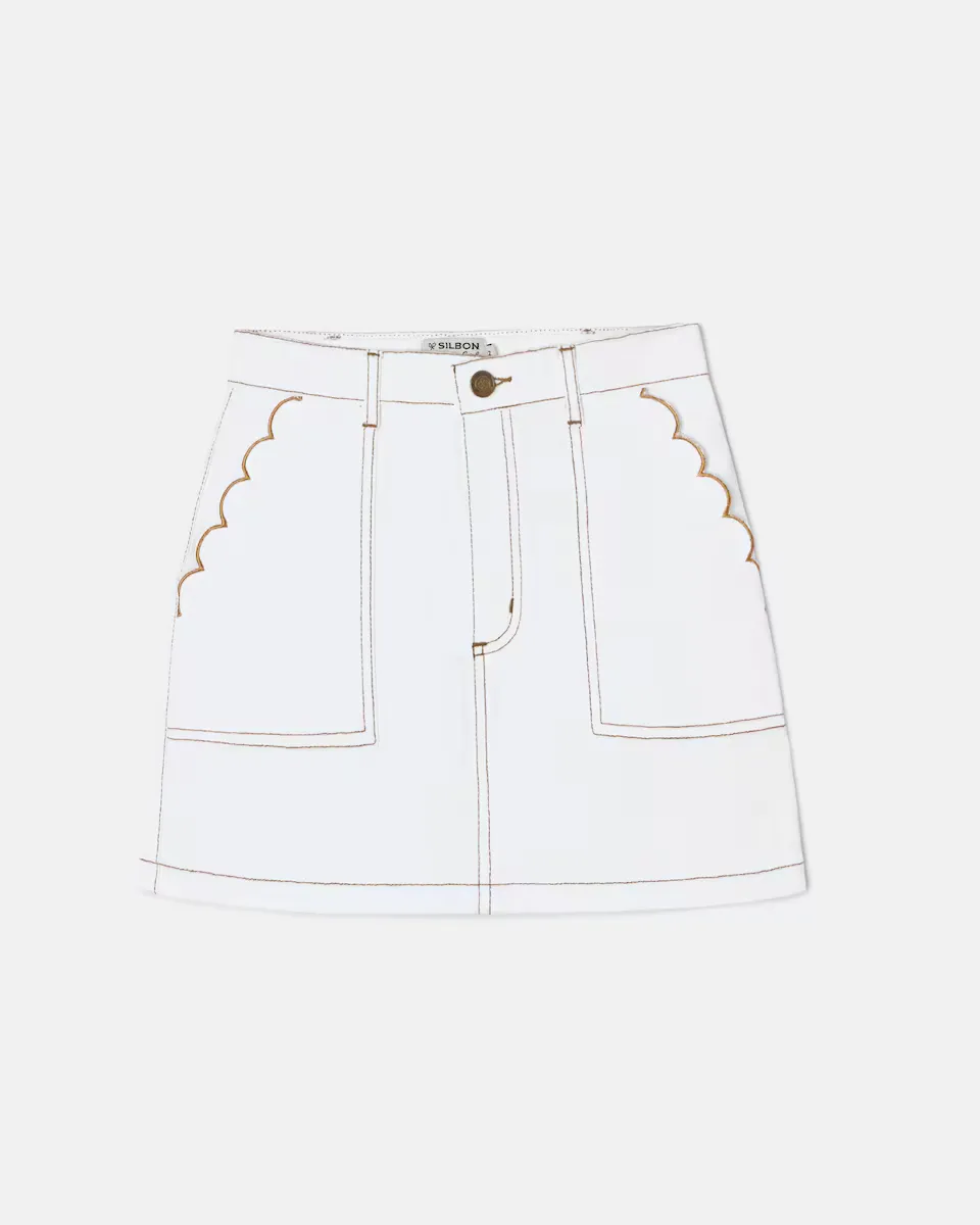 Джинсовая мини-юбка для девочки белая Silbon, белый
Джинсовая мини-юбка для девочки белая Silbon, белый