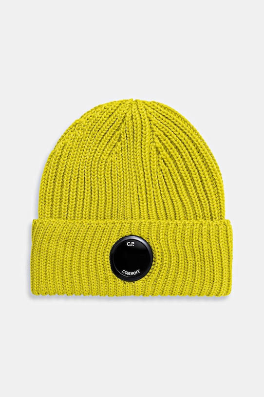 Шерстяная шапка C.P. Company, зеленый 
Шерстяная шапка C.P. Company, зеленый