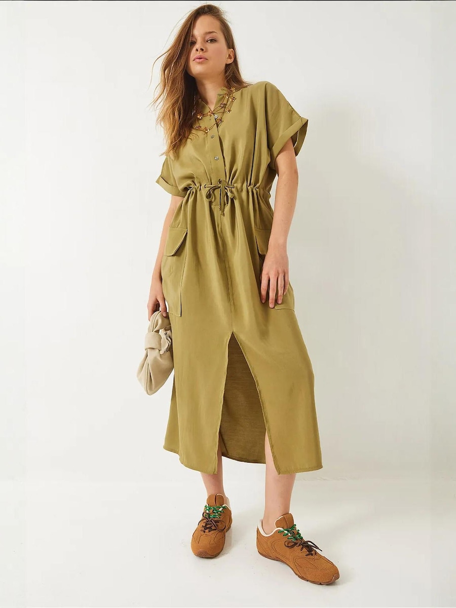 Платье-рубашка Bianco Lucci, оливковый
Платье-рубашка Bianco Lucci, оливковый