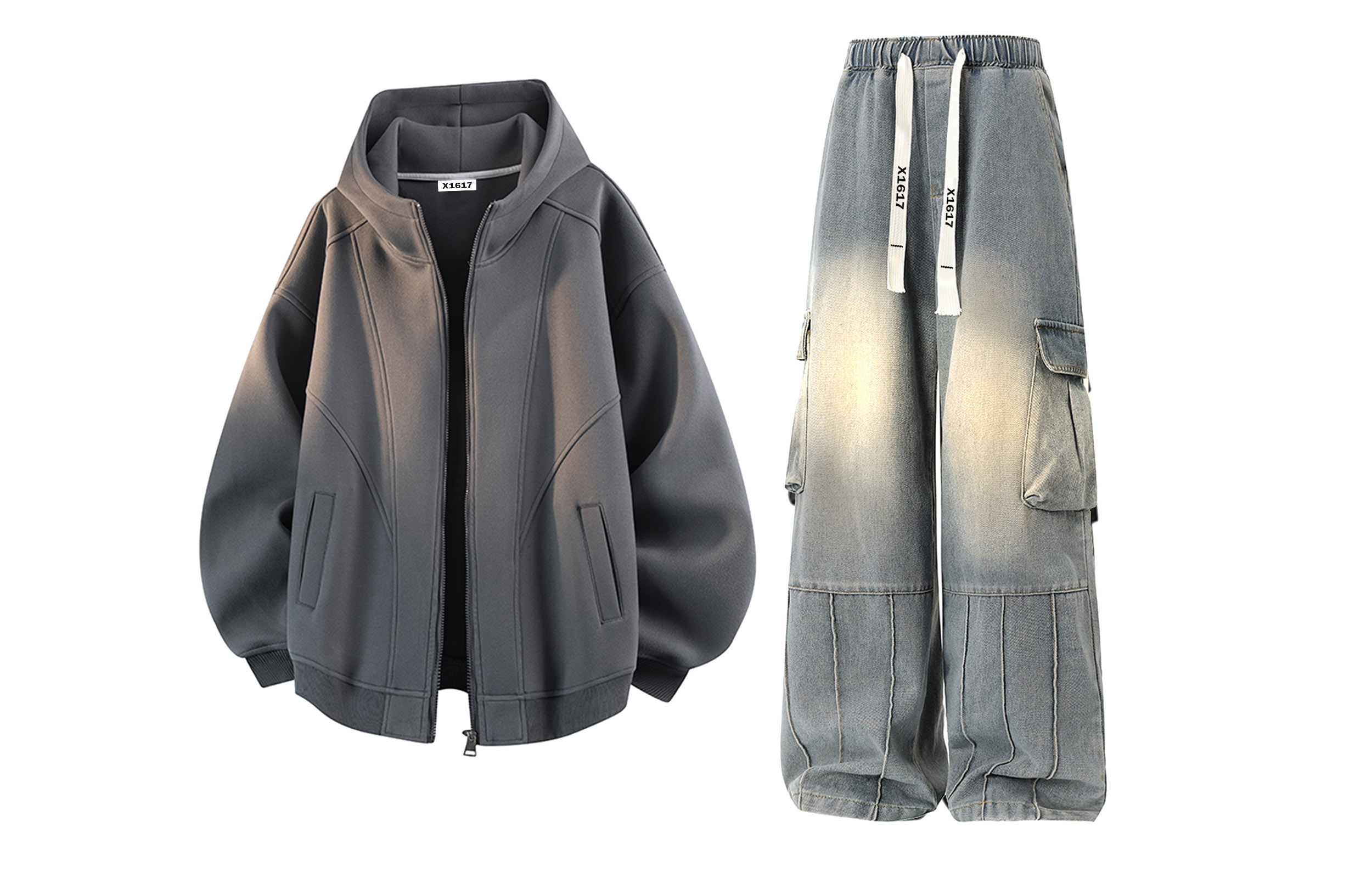 Свитшот-сет Unisex Hooded Moderate X1617, темно-серый sweatshirt+синий pants
Свитшот-сет Unisex Hooded Moderate X1617, темно-серый sweatshirt+синий pants