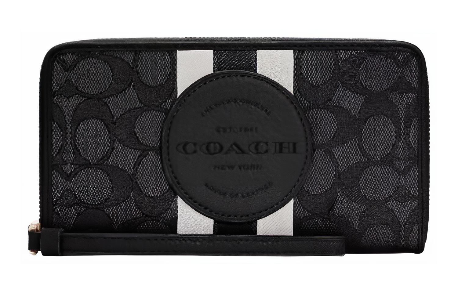 COACH Dempsey Canvas With Leather Canvas Bag Handheld Wrist Bag Small Women's Black & White
COACH Dempsey Canvas With Leather Canvas Bag Handheld Wrist Bag Small Women's Black & White