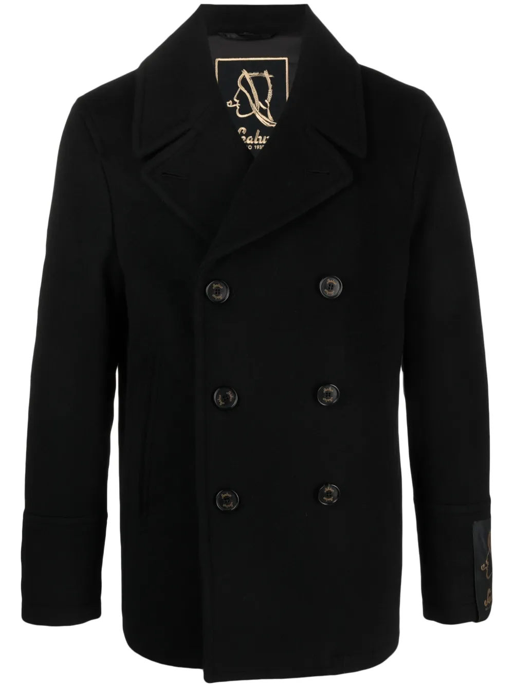 Двубортное пальто с заостренным воротником Sealup, черный
Двубортное пальто с заостренным воротником Sealup, черный