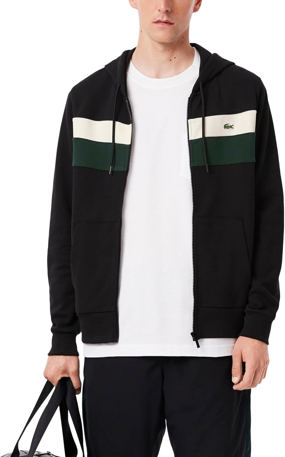 Лакост мужская худи с молнией и цветными блоками Lacoste, Black/Lapland/Sinople
Лакост мужская худи с молнией и цветными блоками Lacoste, Black/Lapland/Sinople