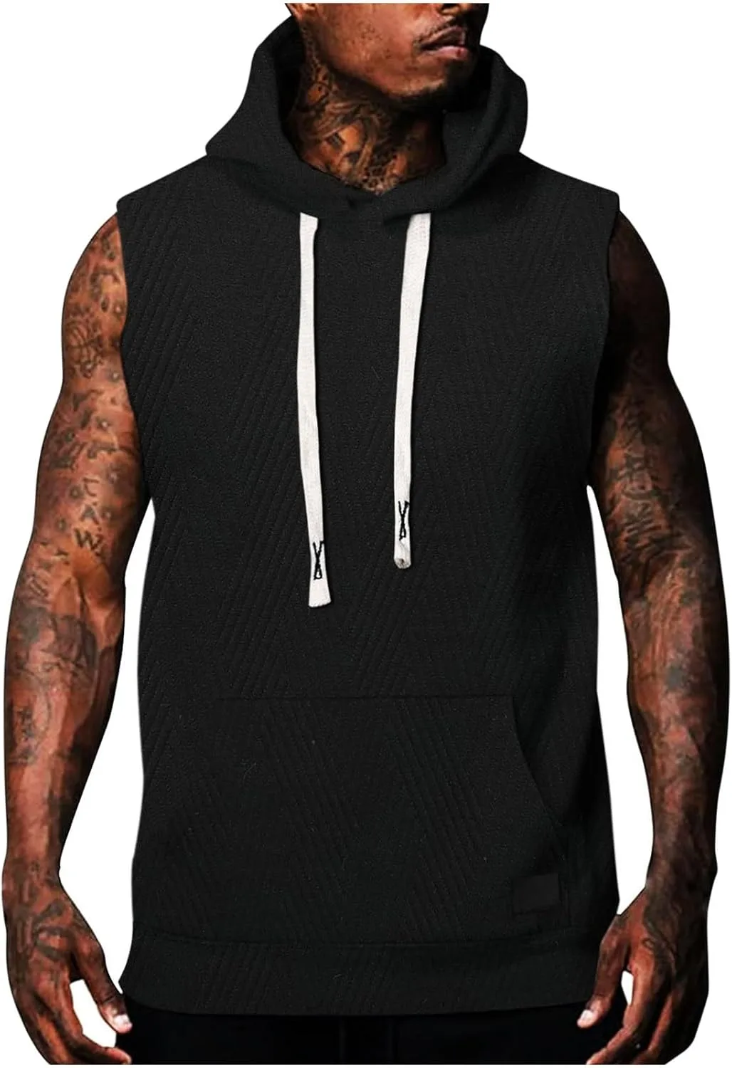 Мужская майка с капюшоном для тренировок
Мужская майка с капюшоном для тренировок