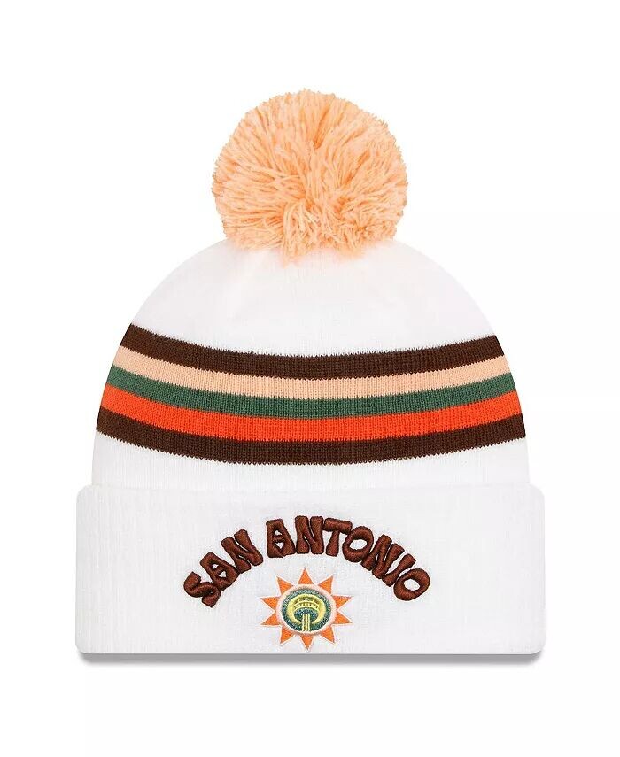Мужская белая шапка San Antonio Spurs 2023/24 City Edition с манжетами и помпоном New Era
Мужская белая шапка San Antonio Spurs 2023/24 City Edition с манжетами и помпоном New Era