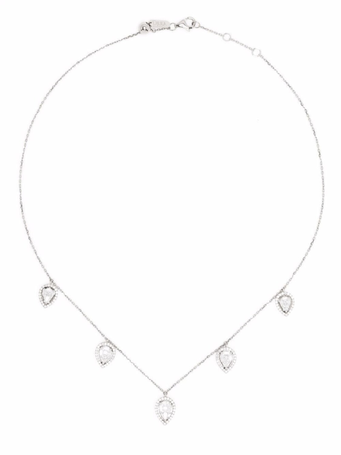 Колье-чокер из белого золота с бриллиантами Djula, серебряный
Колье-чокер из белого золота с бриллиантами Djula, серебряный