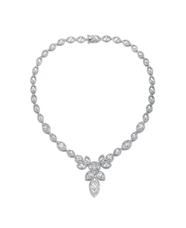 Колье с цветочным мотивом из белого золота и прозрачных кубических цирконий Rachel Glauber, white
Колье с цветочным мотивом из белого золота и прозрачных кубических цирконий Rachel Glauber, white