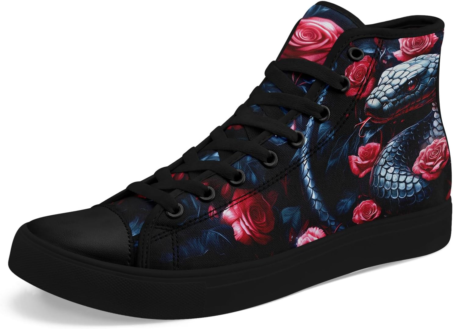 Унисекс высокие кеды с принтом под змею из текстиля, легкие шнурованные обувь для прогулок, активного отдыха и повседневной носки Awsole, черный/красный
Унисекс высокие кеды с принтом под змею из текстиля, легкие шнурованные обувь для прогулок, активного отдыха и повседневной носки Awsole, черный/красный