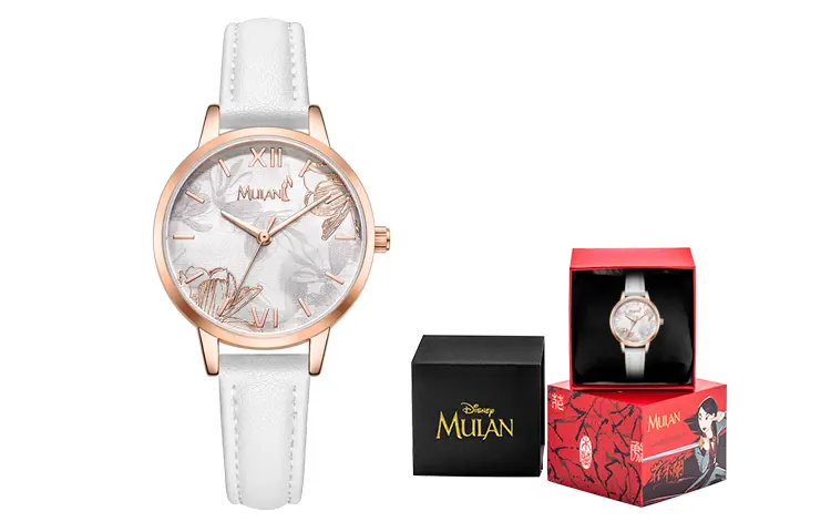 Disney Часы Mulan Series Mulan Collaboration Quartz Movement Genuine Leather Strap Watch Women's Watch White Dial, SM-17009W
Disney Часы Mulan Series Mulan Collaboration Quartz Movement Genuine Leather Strap Watch Women's Watch White Dial, SM-17009W