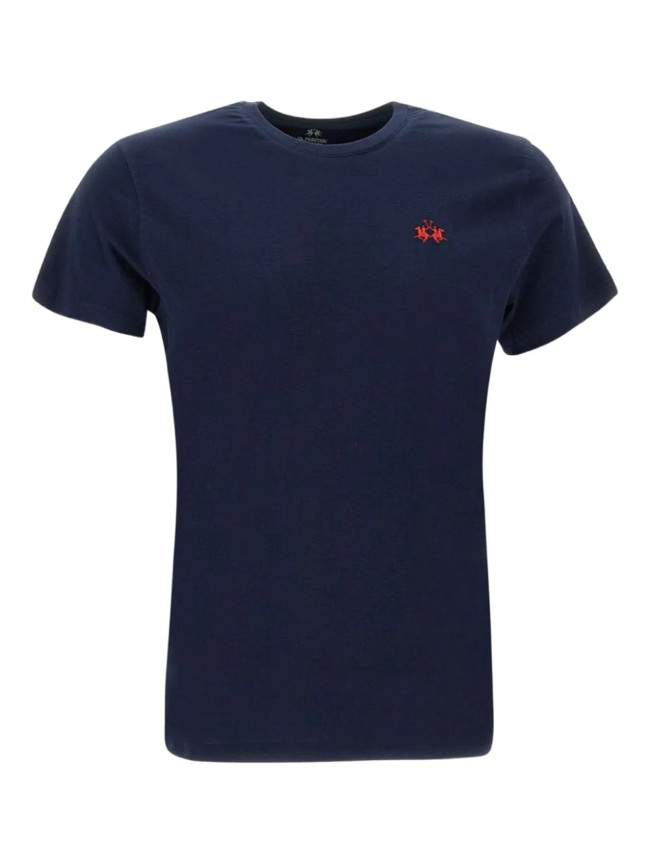 Футболка с круглым вырезом и вышитым логотипом La Martina, синий 
Футболка с круглым вырезом и вышитым логотипом La Martina, синий