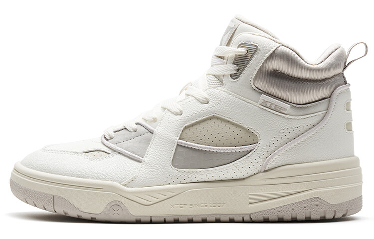 Кроссовки XTEP Skateboarding Shoes Men High-top Sail White / Tea White / Pigeon Gray, белый 
Кроссовки XTEP Skateboarding Shoes Men High-top Sail White / Tea White / Pigeon Gray, белый