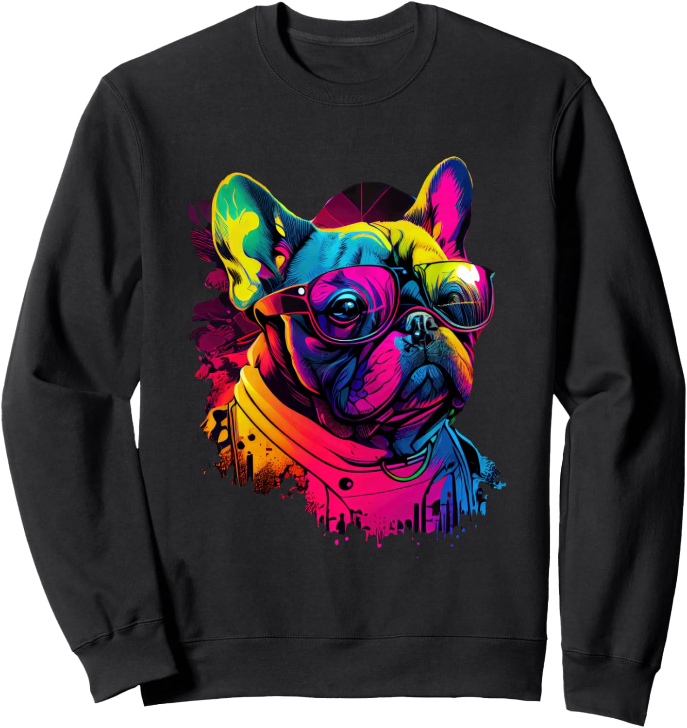 Толстовка с изображением французского бульдога в очках, черная Colorful French Bulldog With Glasses Art
Толстовка с изображением французского бульдога в очках, черная Colorful French Bulldog With Glasses Art