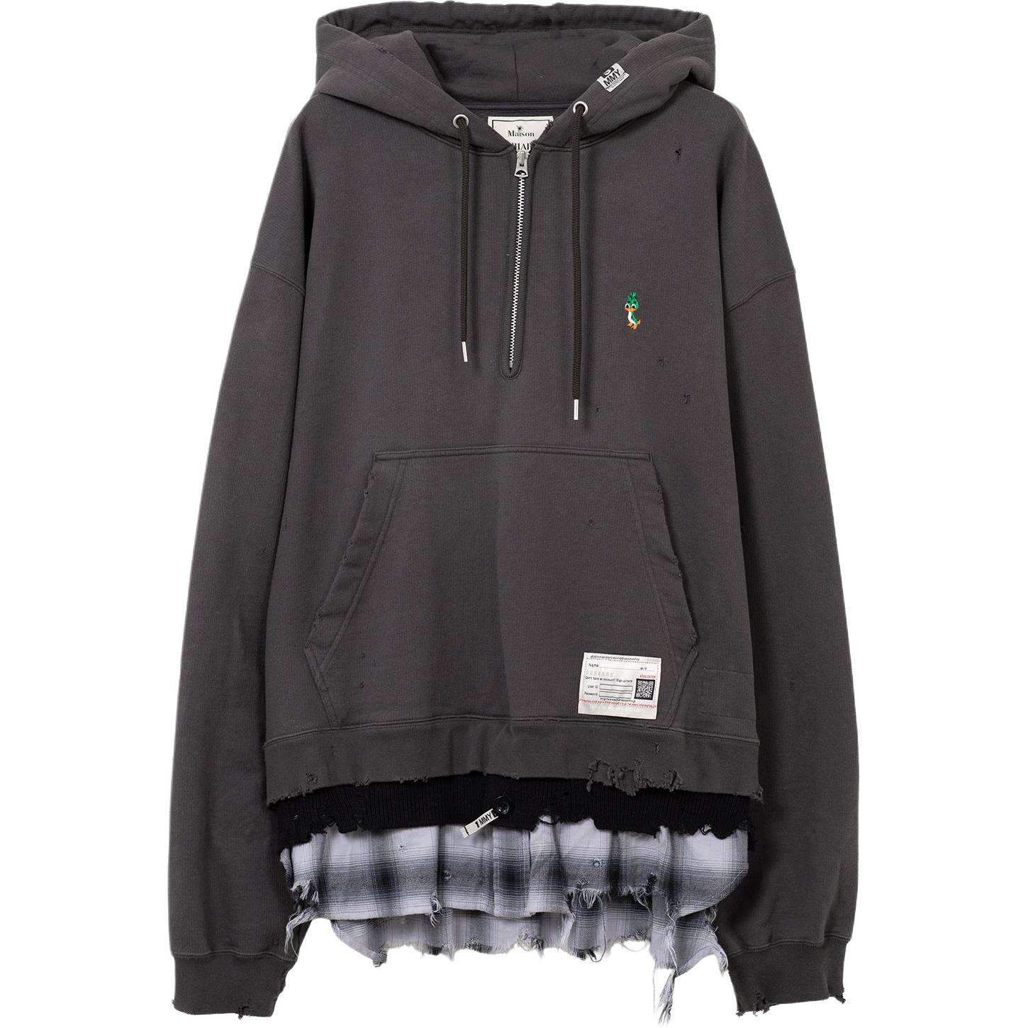 Многослойный худи с эффектом потертости Maison Mihara Yasuhiro, черный
Многослойный худи с эффектом потертости Maison Mihara Yasuhiro, черный