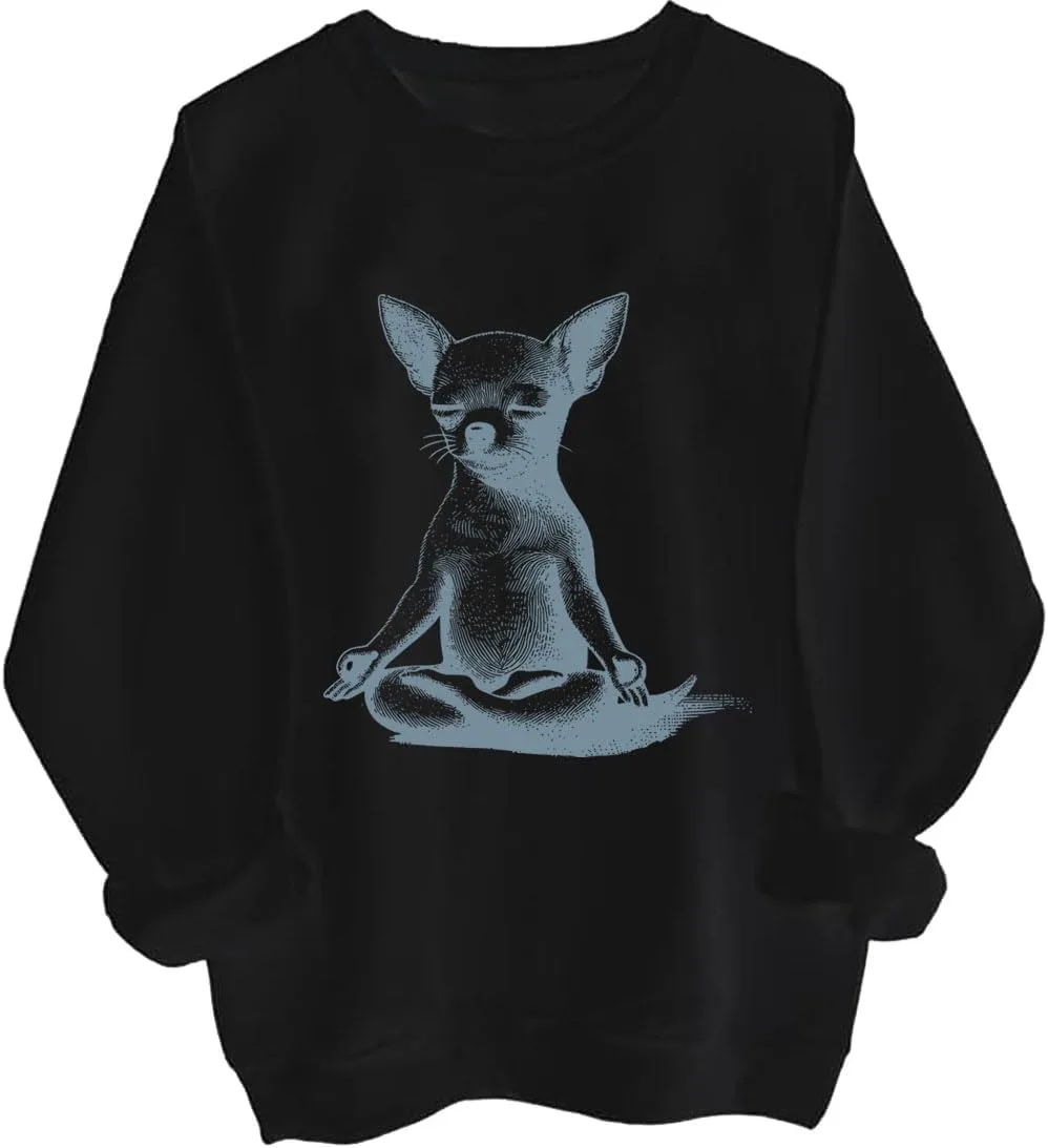 Толстовка с чихуахуа для йоги и медитации, забавный худи с дзен-щенком LNDOCAI
Толстовка с чихуахуа для йоги и медитации, забавный худи с дзен-щенком LNDOCAI