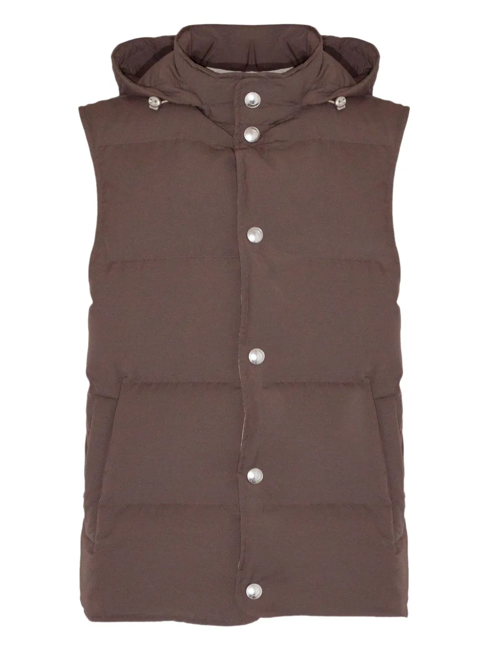 Жилет с капюшоном на пуговицах Eleventy, коричневый
Жилет с капюшоном на пуговицах Eleventy, коричневый