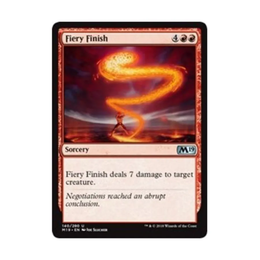 CCG Огненный финиш (U), MTG - Core Set 2019
CCG Огненный финиш (U), MTG - Core Set 2019