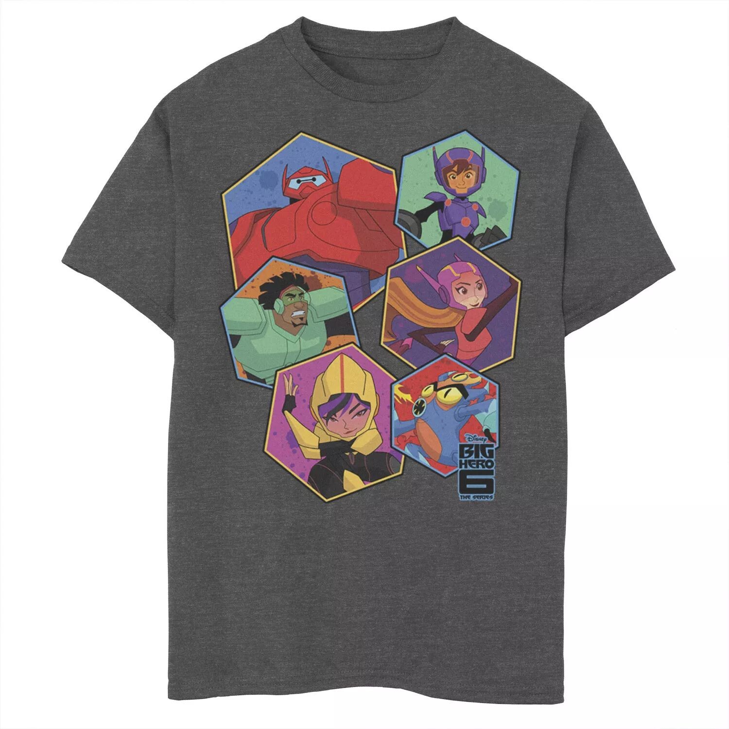 Футболка Disney's Big Hero 6 с шестигранной графикой для мальчиков 8–20 лет, сериал «Группа шесть» Disney
Футболка Disney's Big Hero 6 с шестигранной графикой для мальчиков 8–20 лет, сериал «Группа шесть» Disney