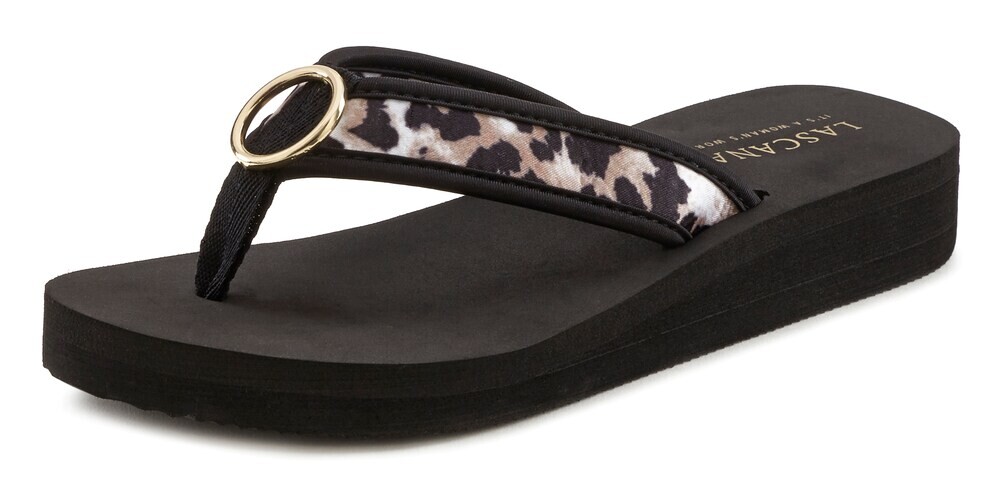 Сандалии с Т-образным ремешком Lascana, черный
Сандалии с Т-образным ремешком Lascana, черный